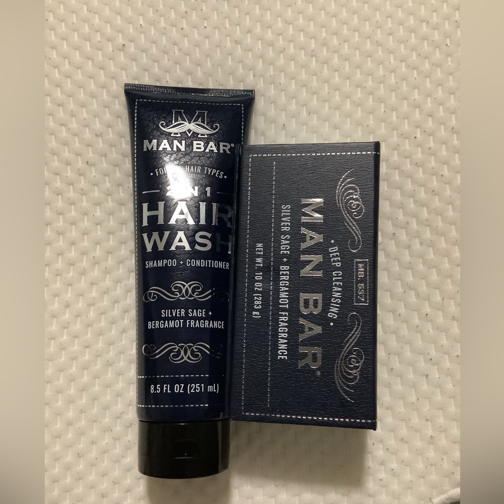 SAN FRANCISCO SOAP COMPANY Silver sage+Bergamot Man Shampoo +Conditional + Soap